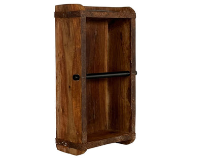 Wooden Brick Mould With Toilet Paper Holder
