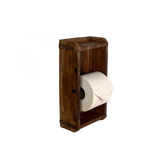 Wooden Brick Mould With Toilet Paper Holder