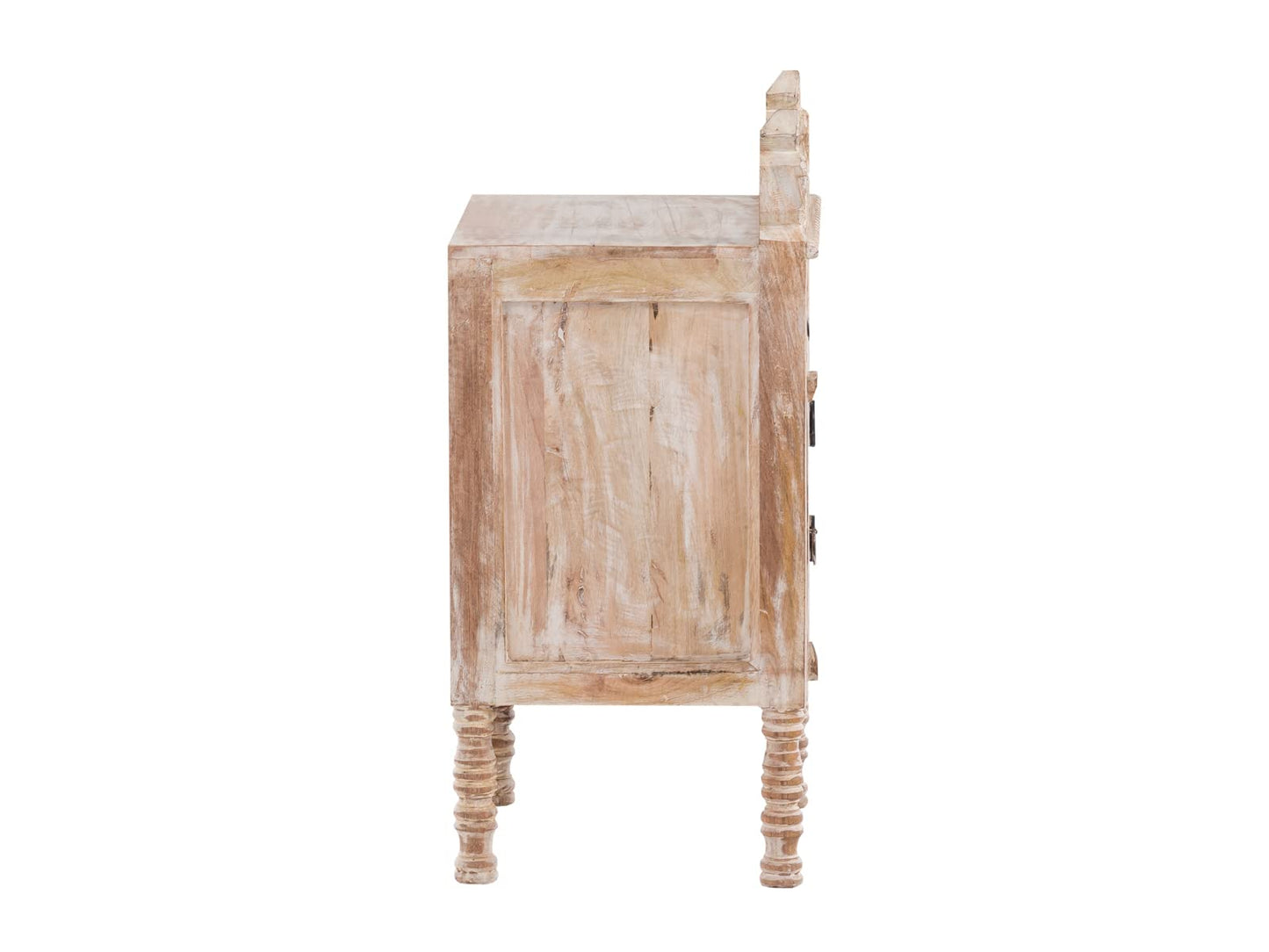 Hand Carved Wooden Bedside Table, Last Chance