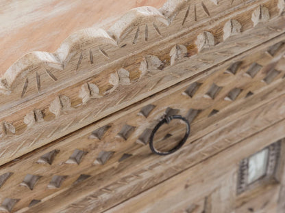 Hand Carved Wooden Bedside Table, Last Chance