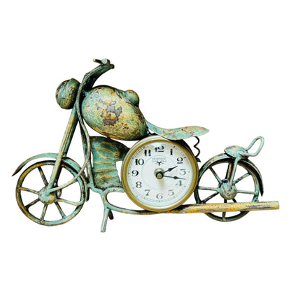Rustic Motorcycle Desk Clock