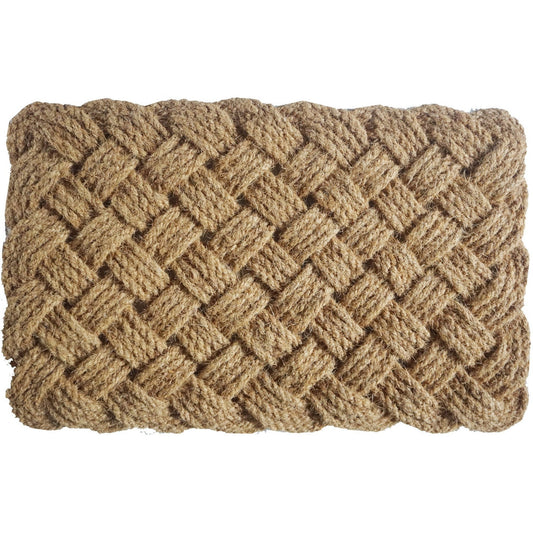 Lovers Knot Coir Rope Doormat, 18x30in
