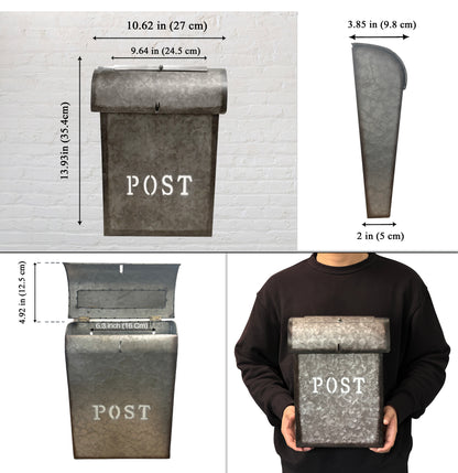 Emily POST Mailbox Rustic Red