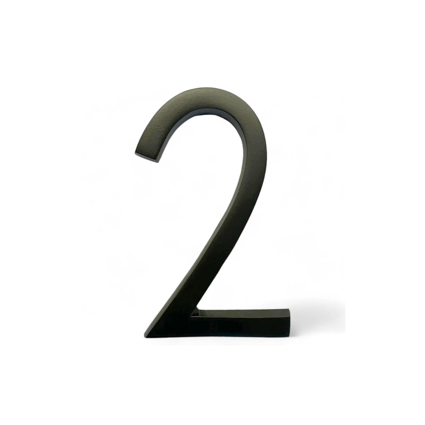 Self Adhesive Aluminum Number 2, 5 inch, Black