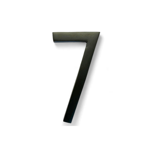 Self Adhesive Aluminum Number 7, 5 inch, Black