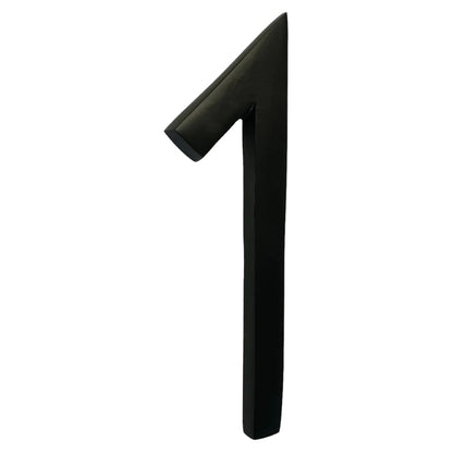 Self Adhesive Aluminum Number 1, 6 inch, Black