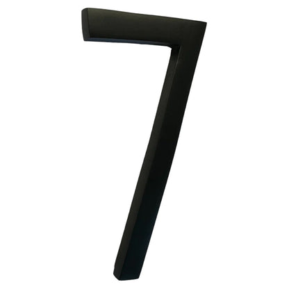 Self Adhesive Aluminum Number 7, 6 inch, Black