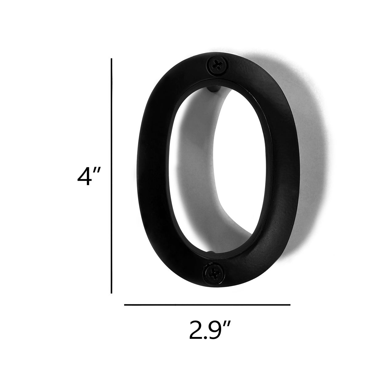 Aluminum Number 0, 4in, black