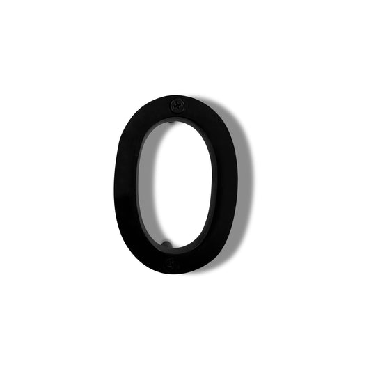 Aluminum Number 0, 4in, black