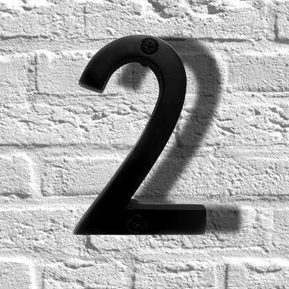 Aluminum Number 2, 4in, black