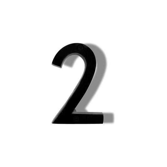 Aluminum Number 2, 4in, black