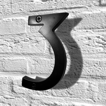 Aluminum Number 3, 4in, black
