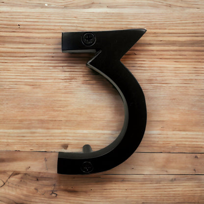 Aluminum Number 3, 4in, black
