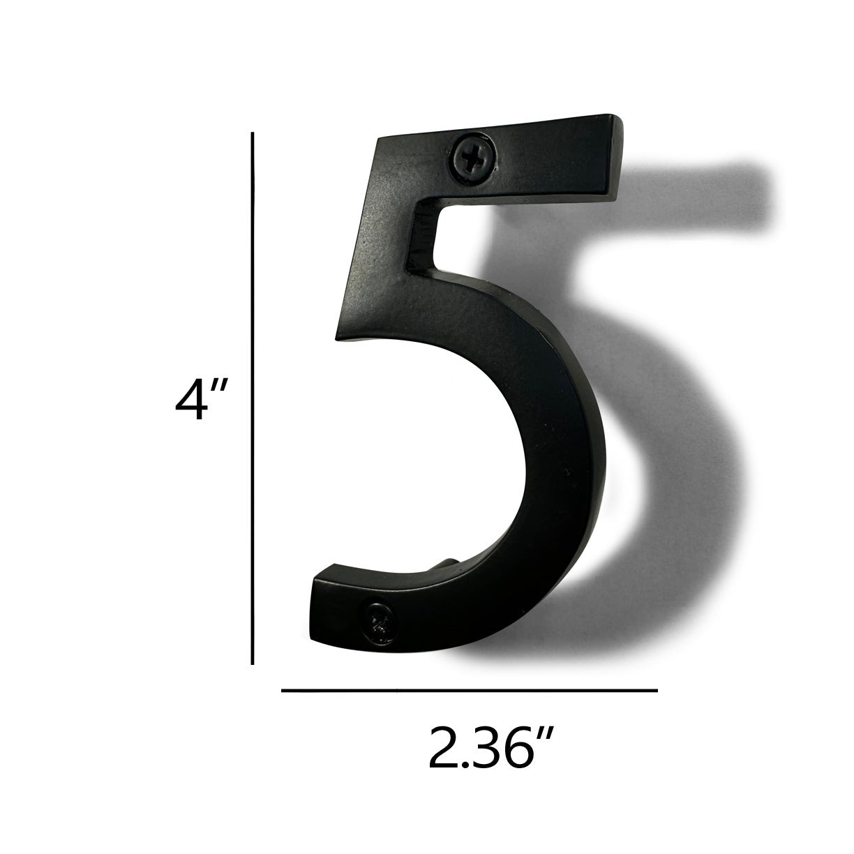 Aluminum Number 5, 4in, black