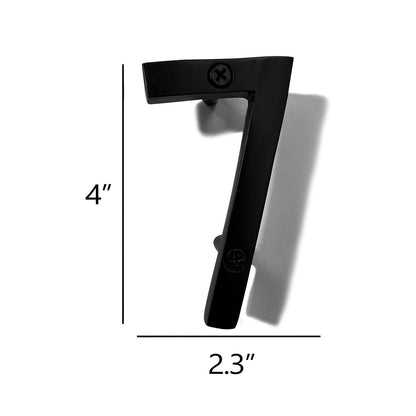 Aluminum Number 7, 4in, black