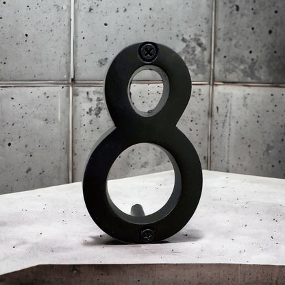 Aluminum Number 8, 4in, black