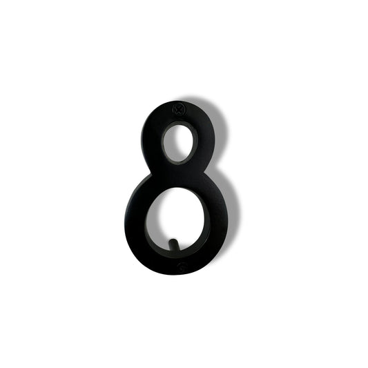 Aluminum Number 8, 4in, black