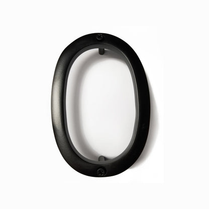 black aluminum number 0, 6inch