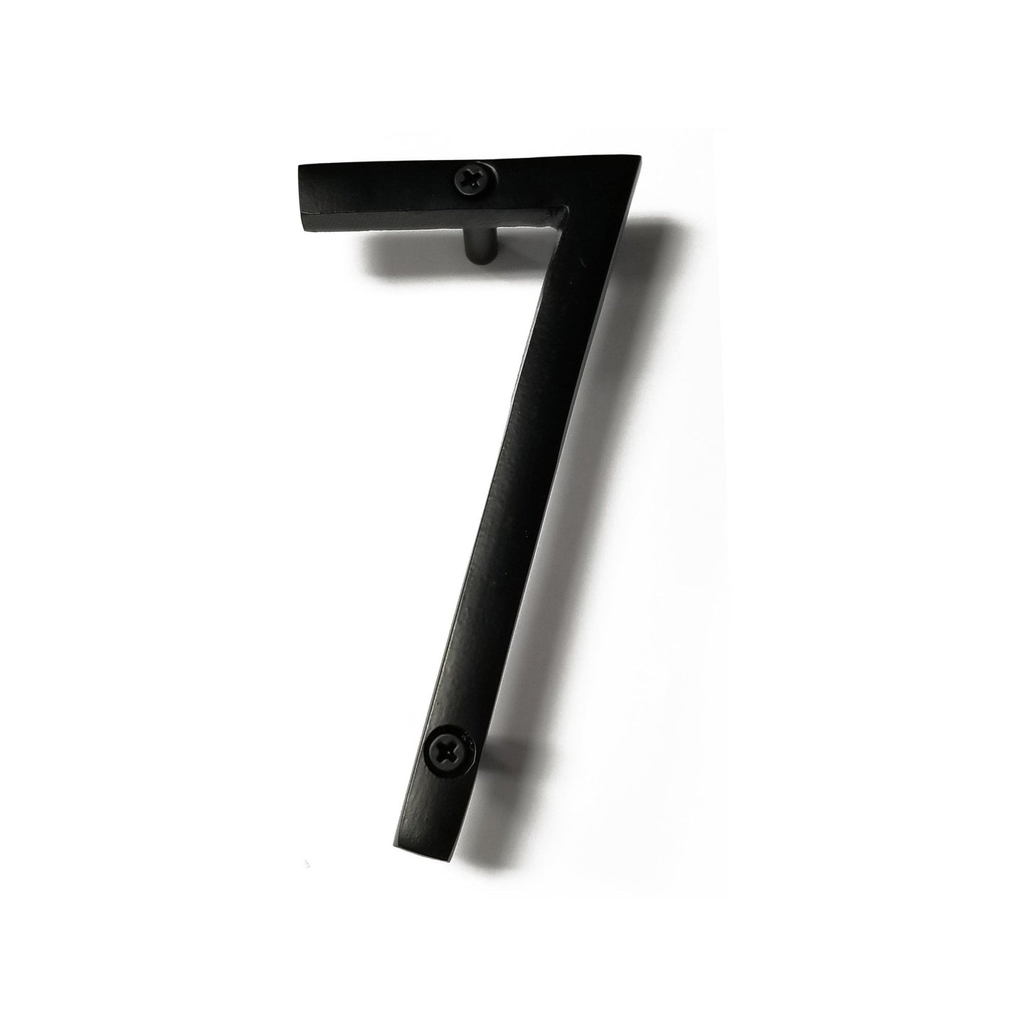 black aluminum number 7, 6inch