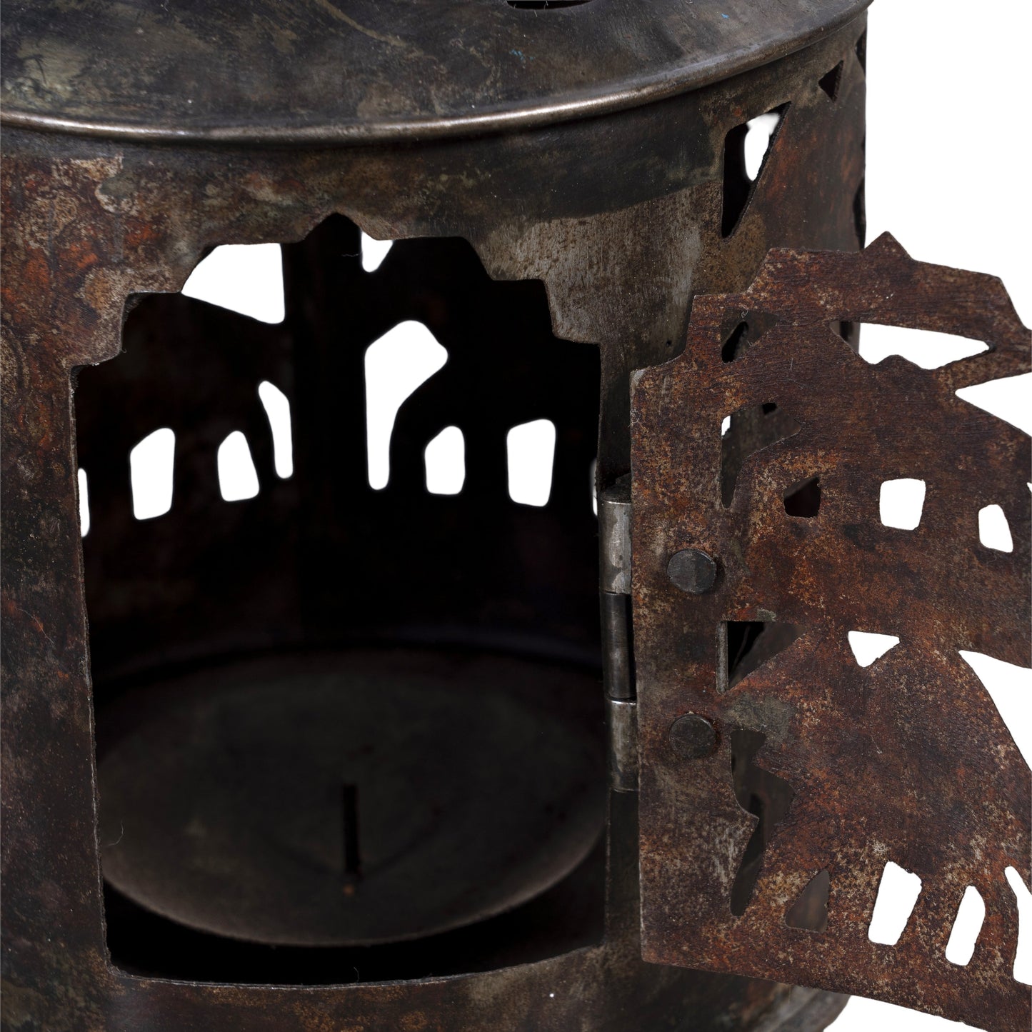 Old Cast Iron Candle Holder