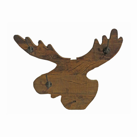 Antler Teak Wood Hook Board, Last Chance