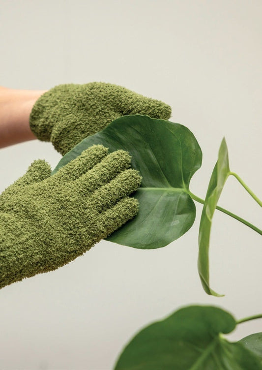 Plant Dust Gloves Green