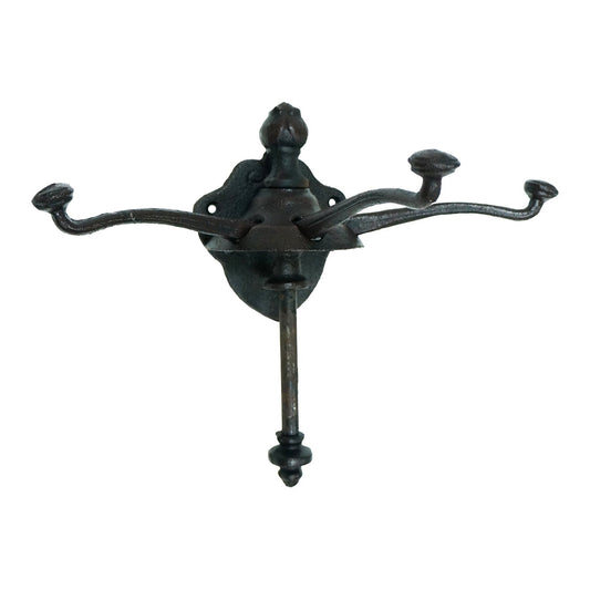 Sliding Coat Hook Black