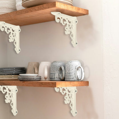 Victorian Shelf Bracket, Small, White