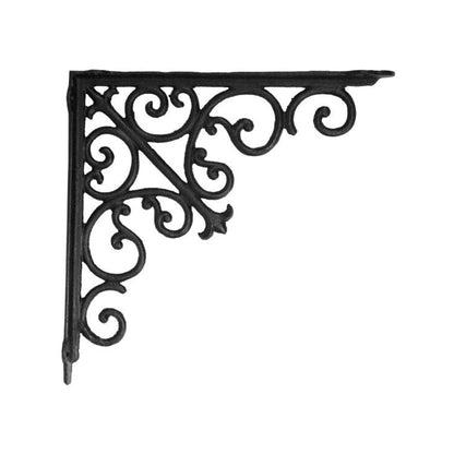 Victorian Shelf Bracket, Medium, Black