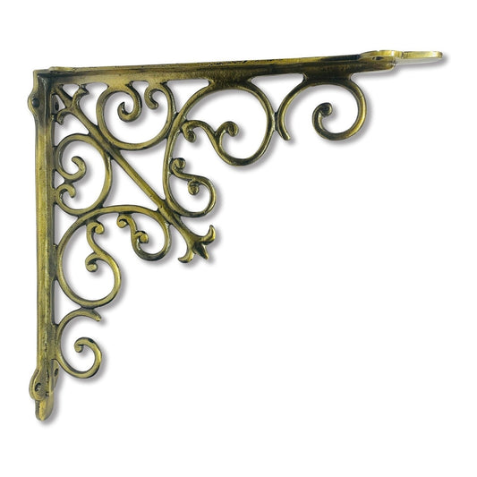 Victorian Shelf Bracket, Large, Antique Gold