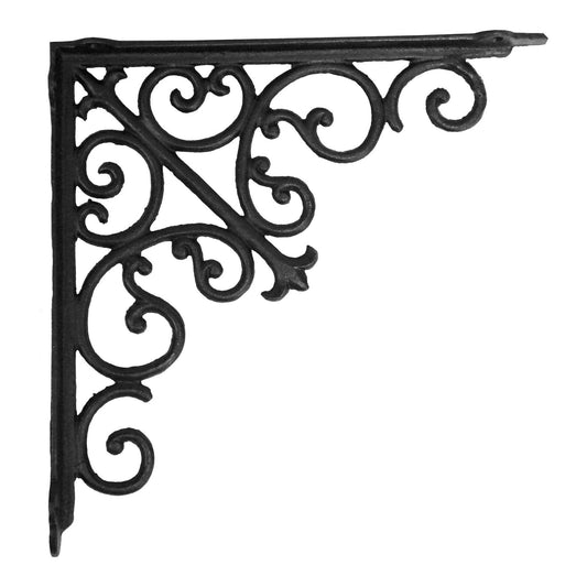 Victorian Shelf Bracket, Large Black