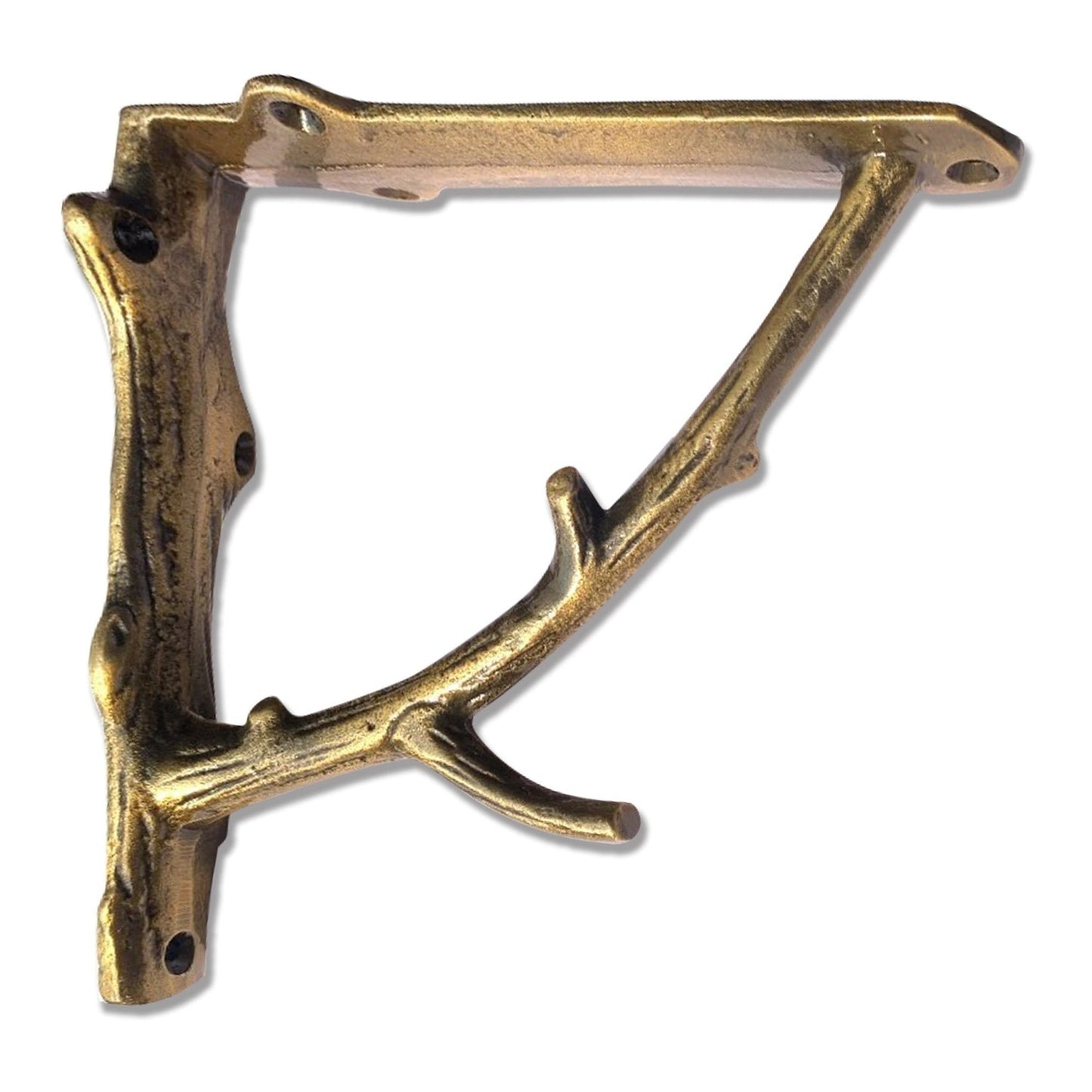 Branch Bracket, Antique Gold