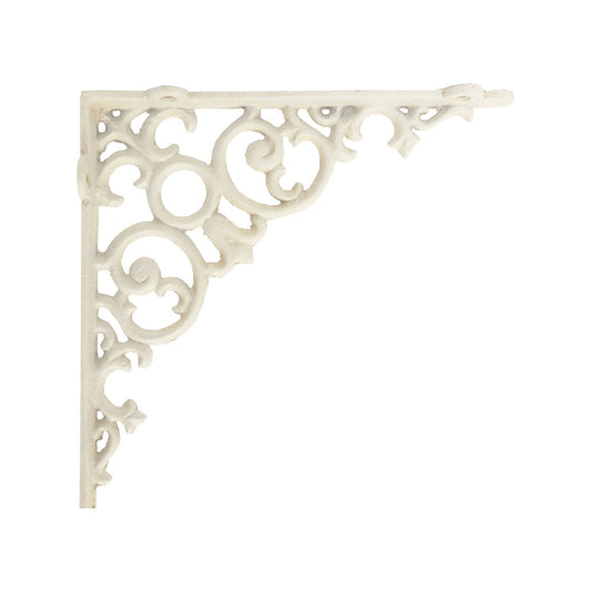 Scroll Shelf Bracket, Medium, White