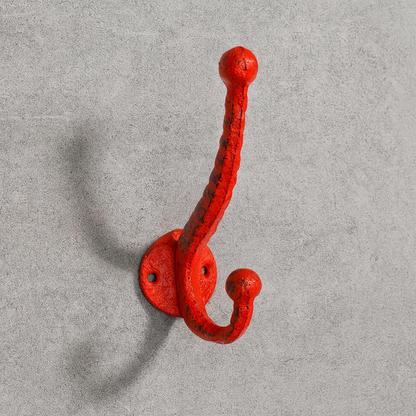 Double Hook Rustic Red