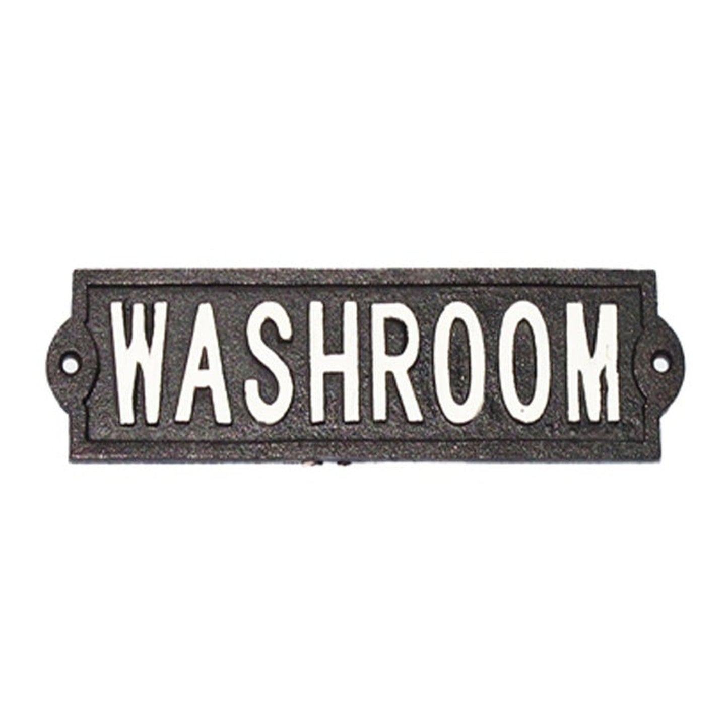 ~washroom~ sign, wt scrpt