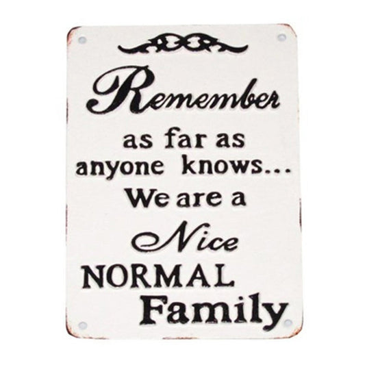 Nice Normal Family Plaque