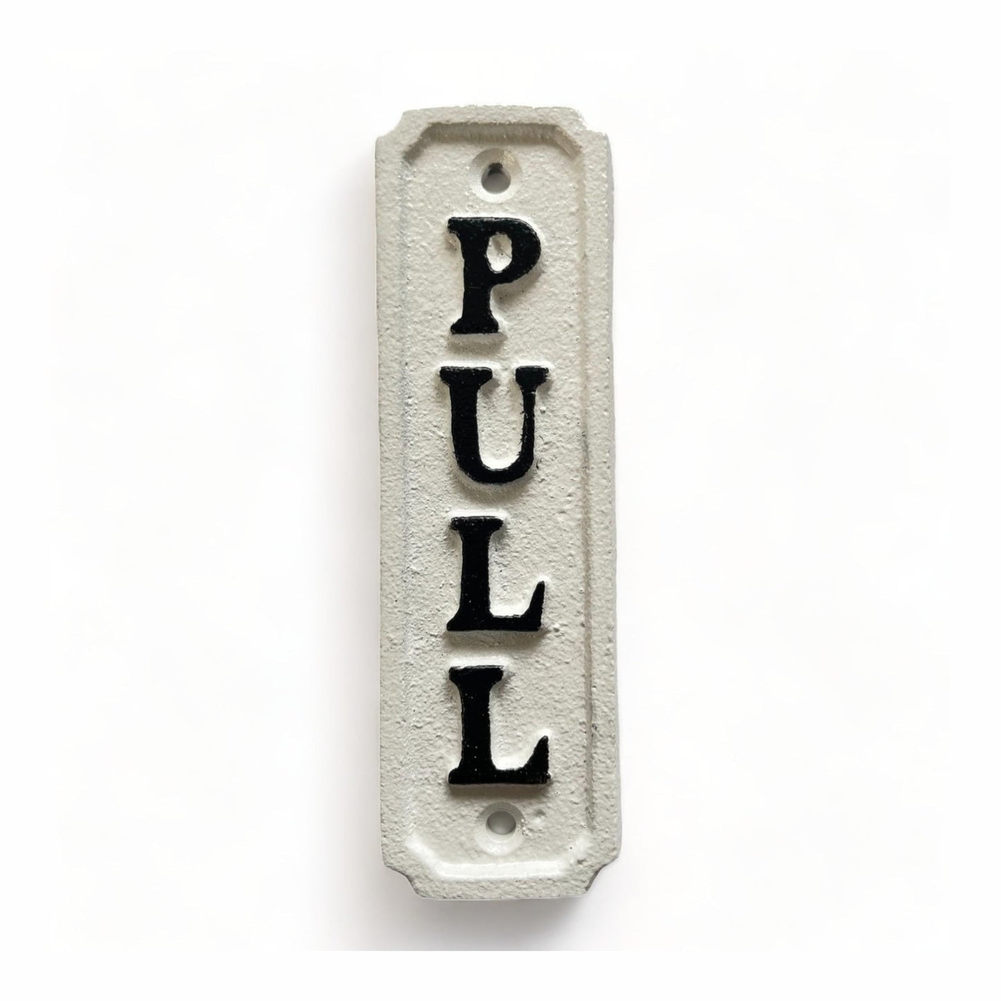 ~Pull~ Sign, White