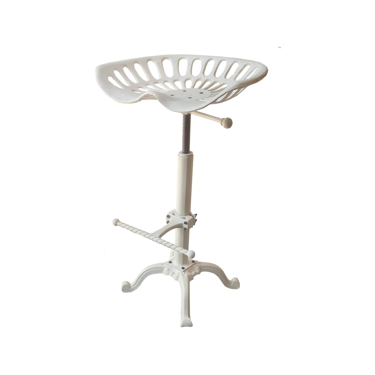 Tractor Seat Stool White