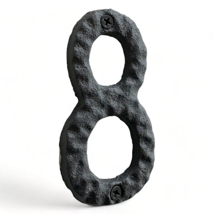 Cast iron number 8, 4 inches