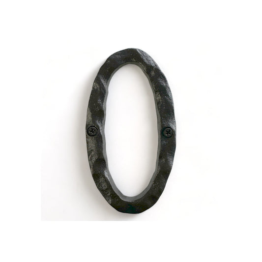 Cast iron number 0, 5.5 in (JS-RUSTICNUMBER-0)