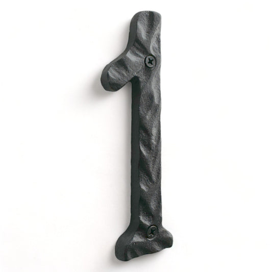 Cast iron number 1, 5.5 in (JS-RUSTICNUMBER-1)