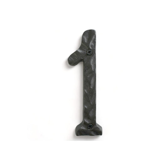 Cast iron number 1, 5.5 in (JS-RUSTICNUMBER-1)