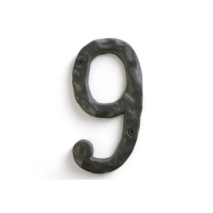 Cast iron number 6or9, 5.5 in (JS-RUSTICNUMBER-9)