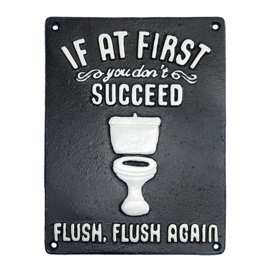 ~If At First You Don't Succeed Flush, Flush Again~ Black