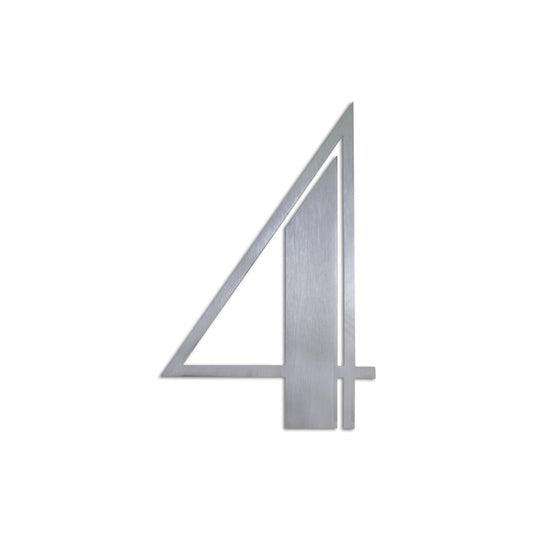 Stainless Steel Deco Number-4