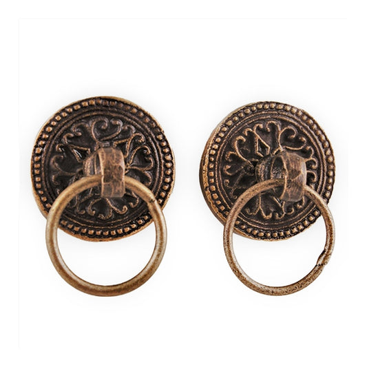 Wheel Floral Metal Knobs.