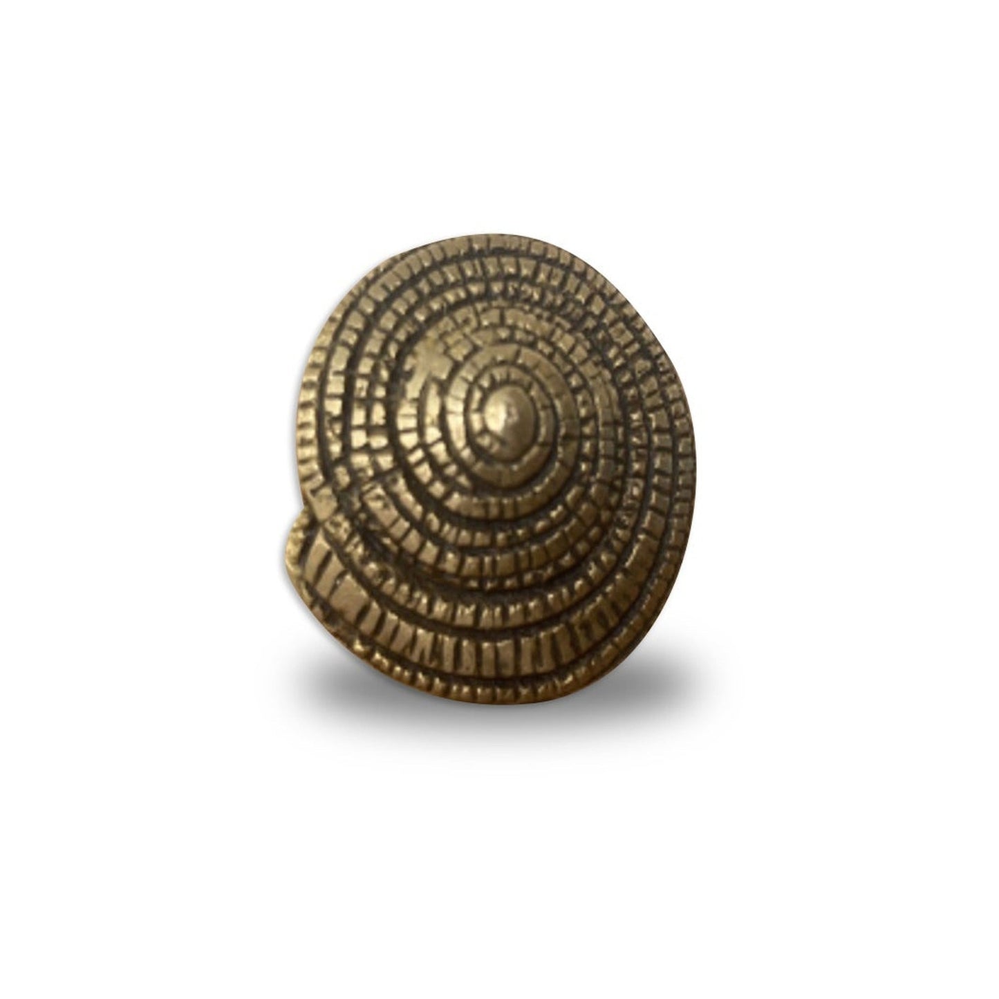 Swirl Furniture Knob, Antique Gold Finish