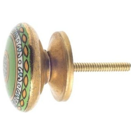 Ceramic Knob, Green