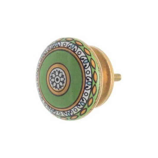 Ceramic Knob, Green
