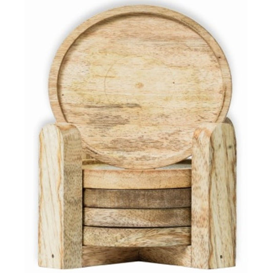 Coasters Set of 5, Natural